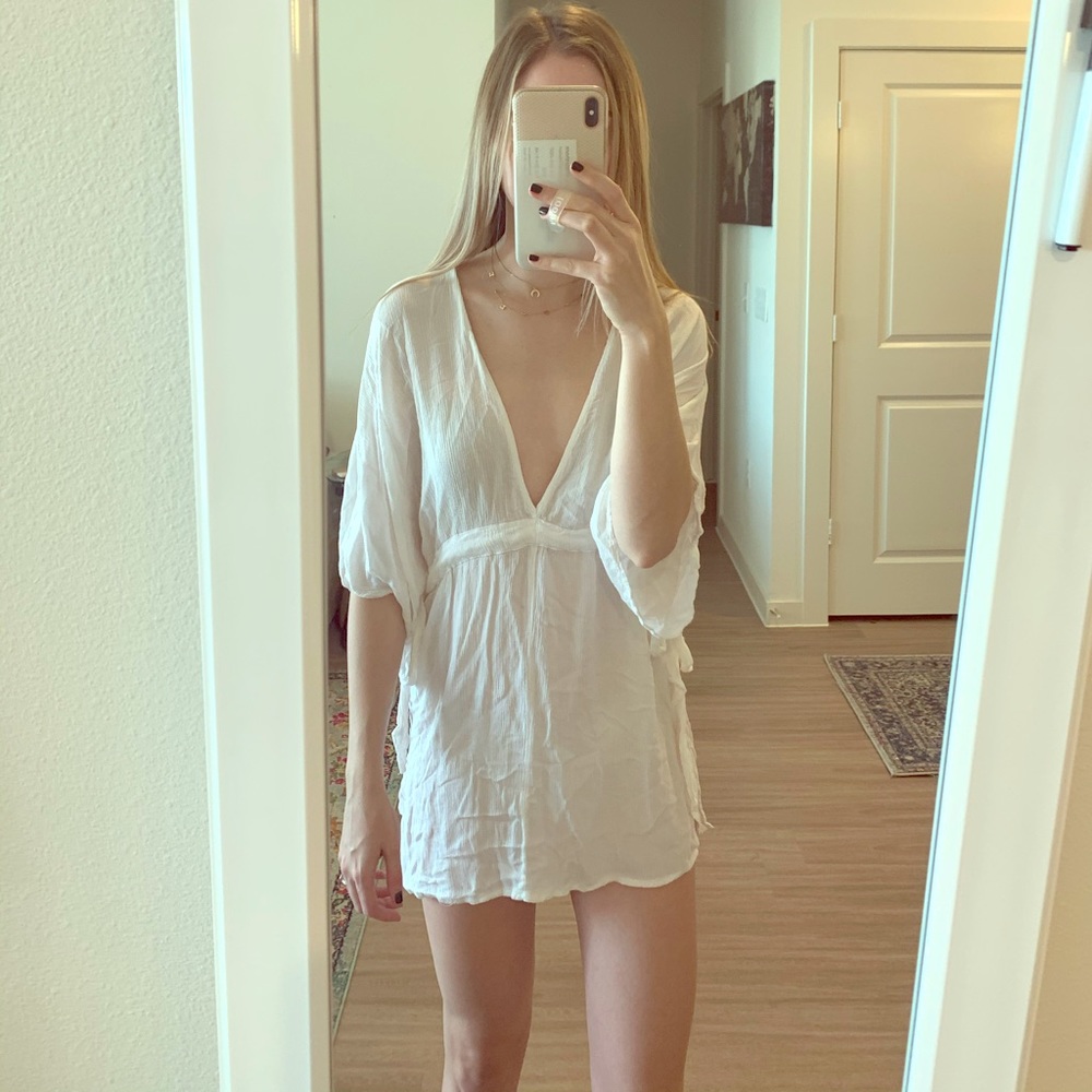 ASOS side ties swim coverup